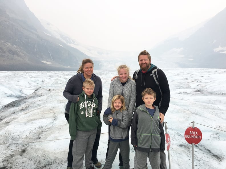 Brrrr! Here's a Shot From Their Trip Up to Athabasca Glacier in Canada