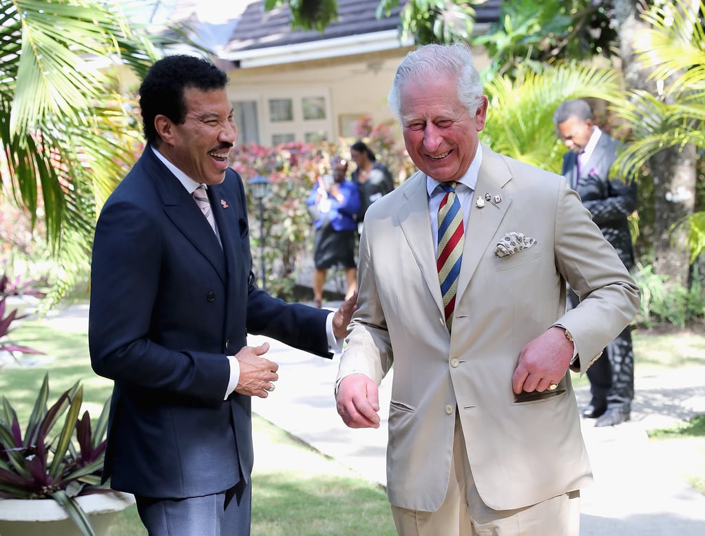 Prince Charles in Barbados With Lionel Richie Pictures