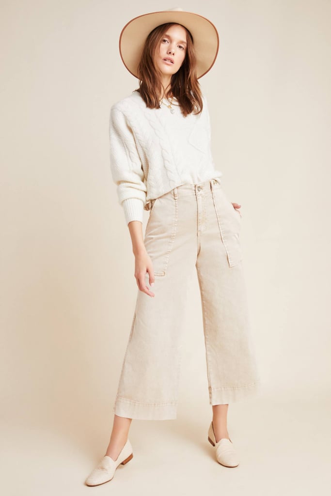 Carey Cropped Wide-Leg Utility Pants