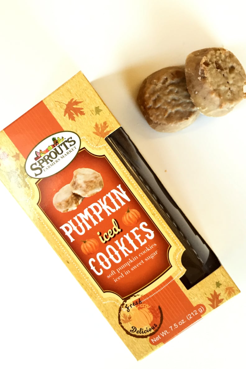 Sprouts Pumpkin Iced Cookies