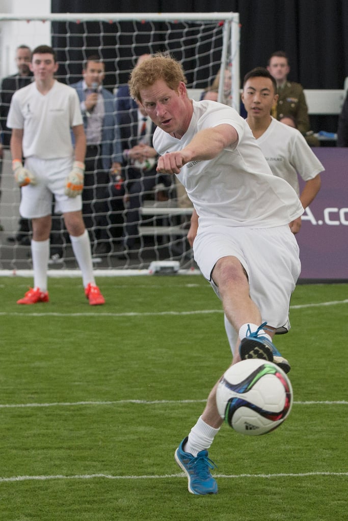 Prince Harry Playing Soccer in New Zealand POPSUGAR Celebrity Photo 9