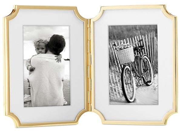 Gold Hinged Double Frame ($85)