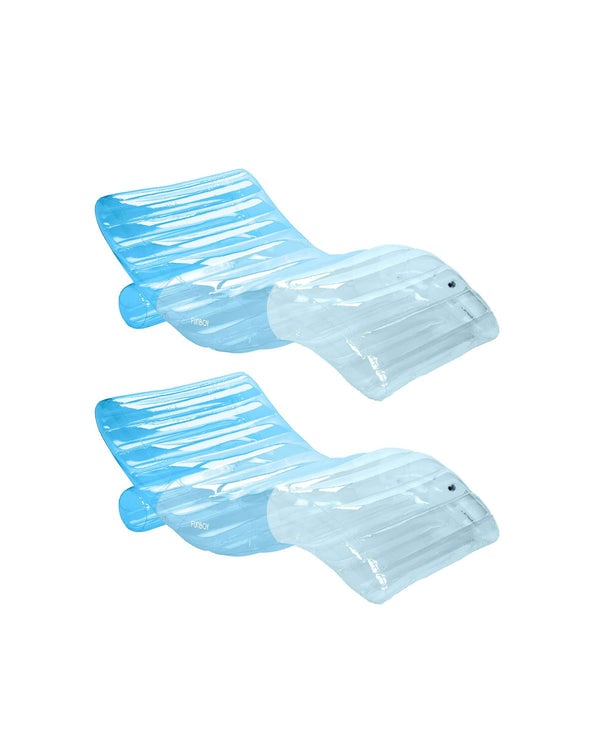 Funboy Clear Blue Chaise Lounger