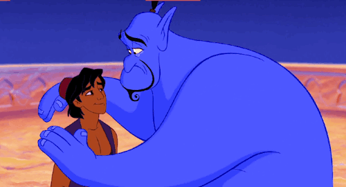 When Aladdin's last wish frees Genie.