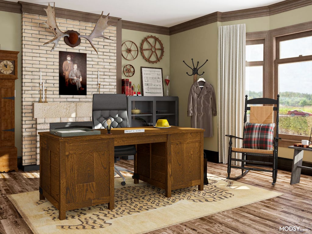 Dwight Schrute's Rustic Farmhouse Home Office