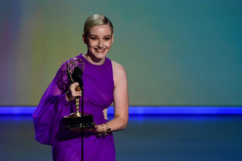 US actress Julia Garner accepts the award for Outstanding Supporting Actor In A Drama Series onstage during the 71st Emmy Awards at the Microsoft Theatre in Los Angeles on September 22, 2019. (Photo by Frederic J. BROWN / AFP)        (Photo credit should 