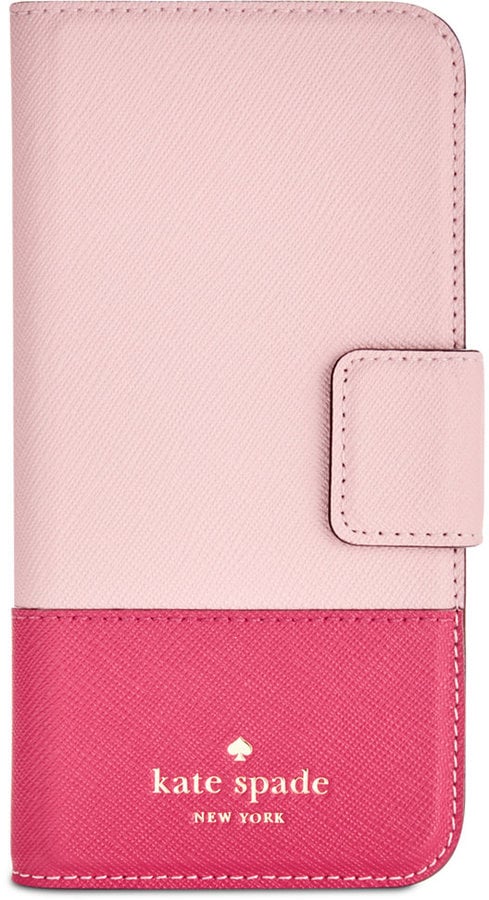 Kate Spade Leather Wrap iPhone 7 Folio Case ($70) | 40 Light Pink iPhone  Cases That Will Give You Chill Vibes | POPSUGAR Tech Photo 24