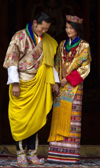 King Jigme Khesar Namgyel Wangchuck and Ashi Jetsun Pema 
The Bride: Ashi Jetsun Pema.
The Groom: King Jigme Khesar Namgyel Wangchuck, formerly Bhutan's prince charming.
When: Oct. 13, 2011. It was the biggest media event in the country's history.
Where: Punakha Dzong.
