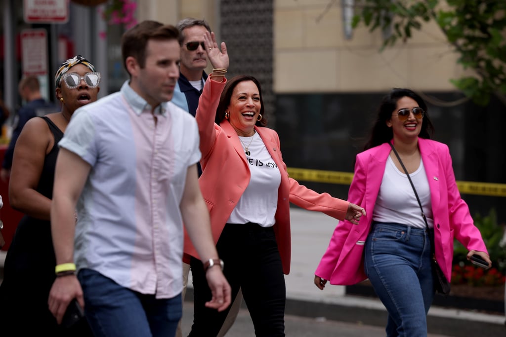 Kamala Harris and Doug Emhoff at 2021 Pride Parade Photos