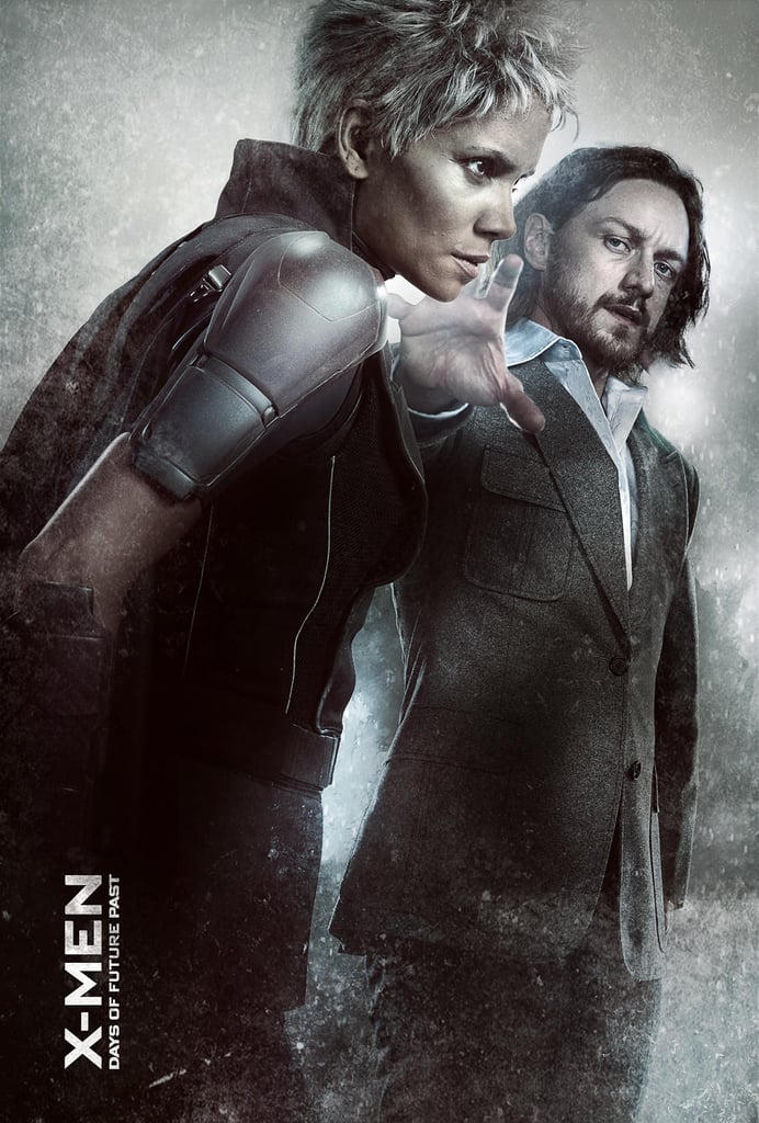Halle Berry as Storm and James McAvoy as Charles Xavier.