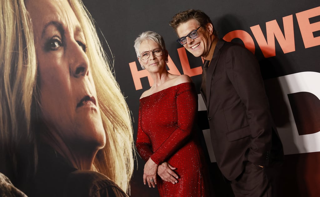 Jamie Lee Curtis and Jason Blum at the "Halloween Ends" Premiere