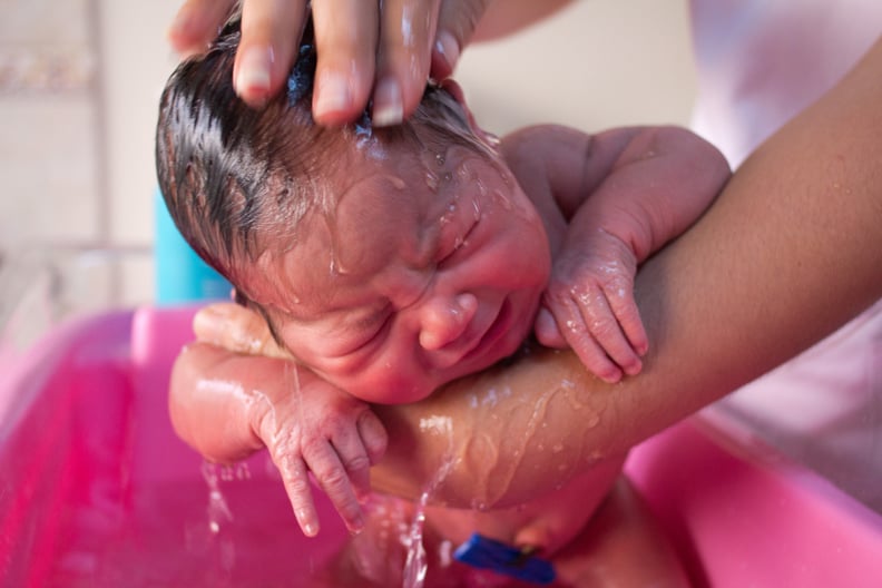 That you used a thermometer to check the temp of your baby's bath water.