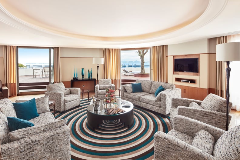 Penthouse Suite at the Grand Hyatt Cannes Hotel Martinez in Cannes, France