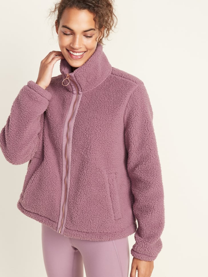 Old Navy LooseFit Sherpa Zip Jacket Shop the Best Loungewear For Women 2020 POPSUGAR