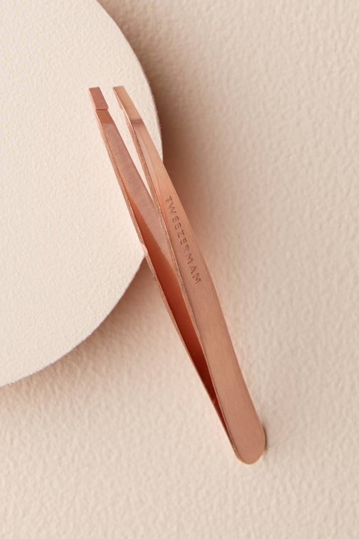 Tweezerman Rose Gold Slant Tweezer Rose Gold Beauty Gifts POPSUGAR