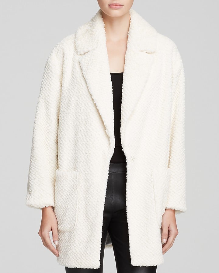 Gigi Hadid Wearing a White Coat Street Style | POPSUGAR Fashion