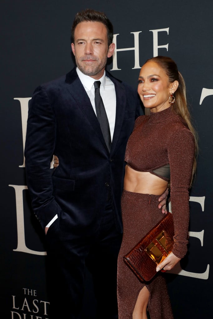 Jennifer Lopez Wears Hervé Léger to The Last Duel Premiere