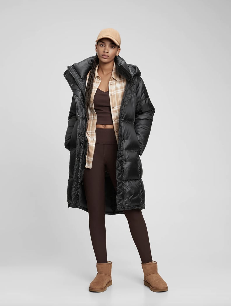 Gap 100% Recycled Polyester Relaxed Heavyweight Midi Puffer Coat