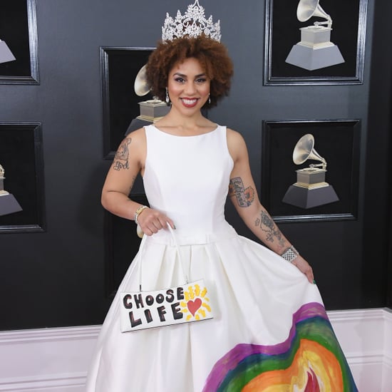 Joy Villa Pro-Life Dress at the 2018 Grammys