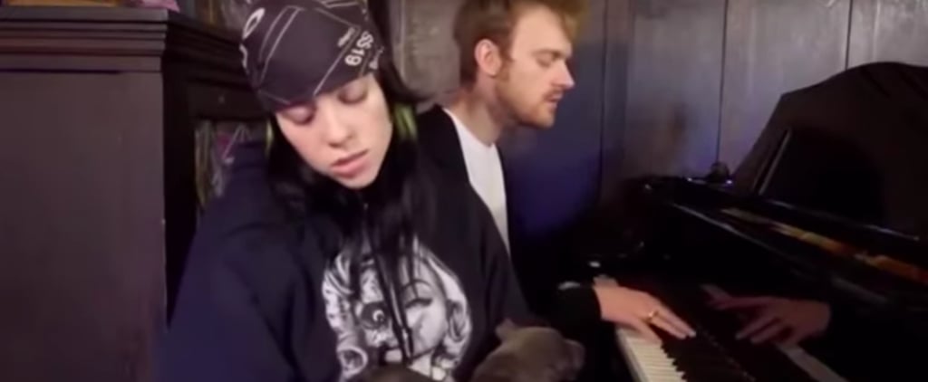 Billie Eilish Soothes Puppies to Sleep While Singing "Everything I Wanted" at Home