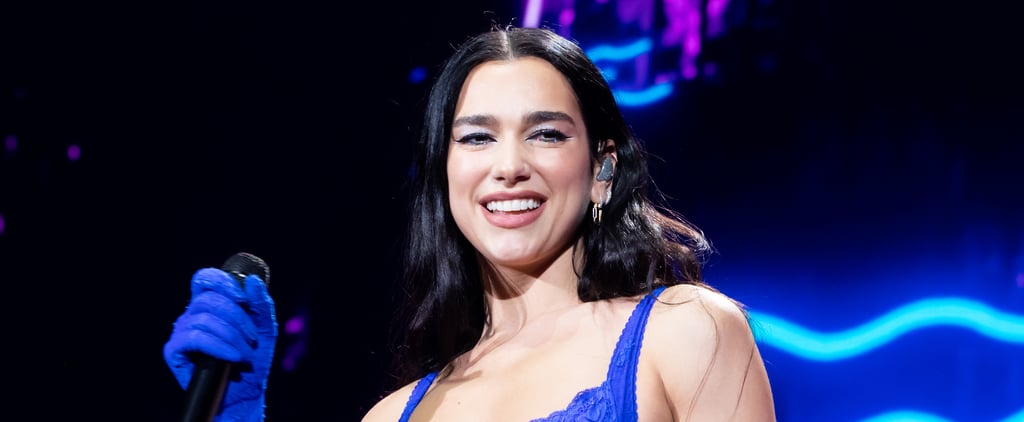 Dua Lipa Wears Patrick Star Nipple Pasties On Fishnet Dress