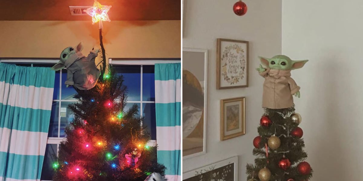 Yoda christmas tree topper on sale