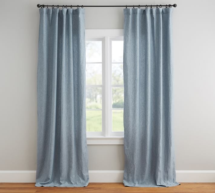 Belgian Flax Linen Rod Pocket Curtain