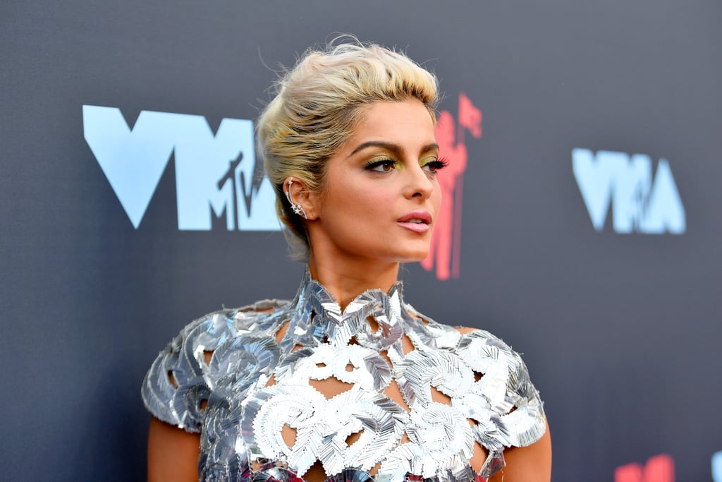 Bebe Rexha With Metallic Gold Eye Shadow at the MTV VMAs