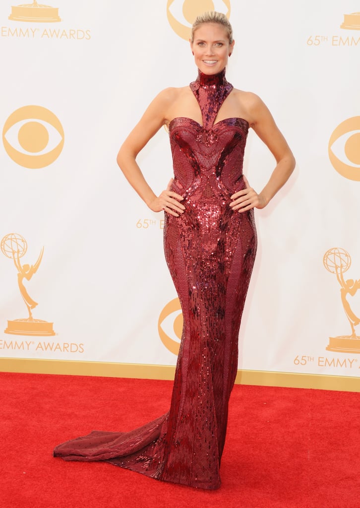 Heidi Klum in Versace at the Emmys