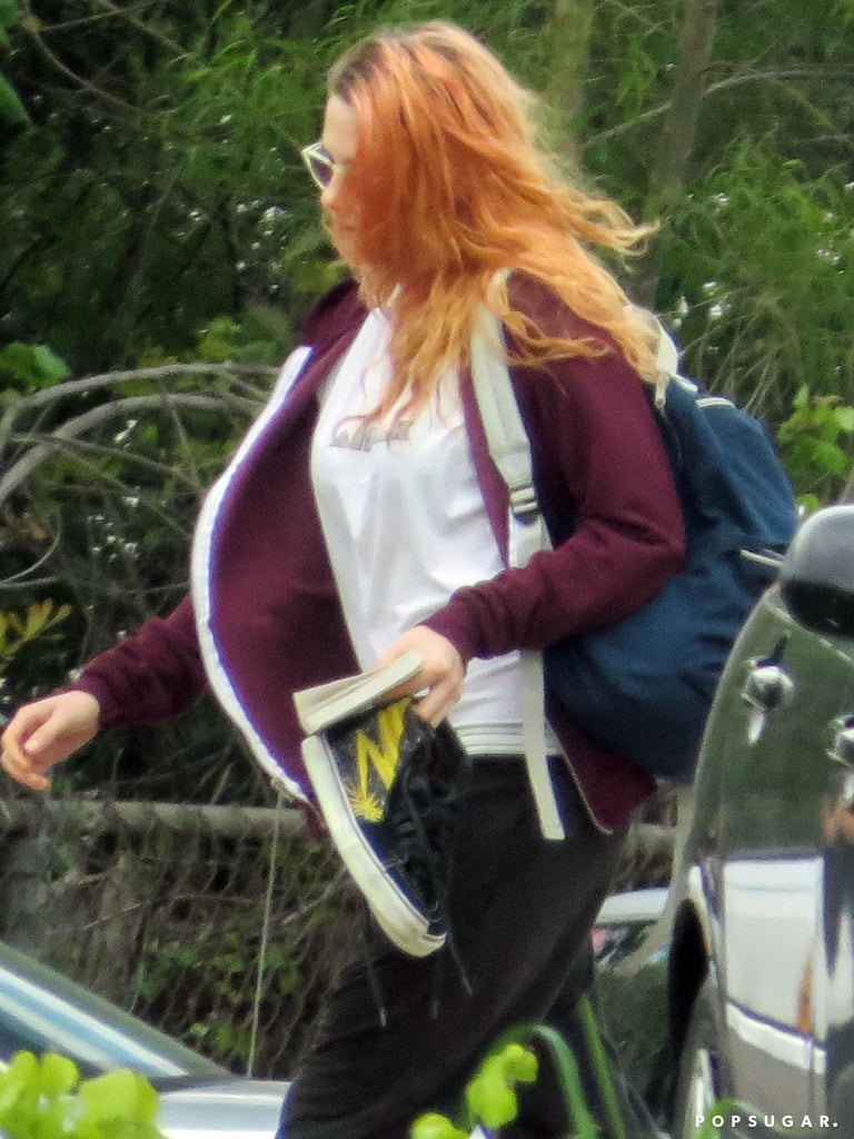 Kristen Stewart With Orange Hair on Her Birthday