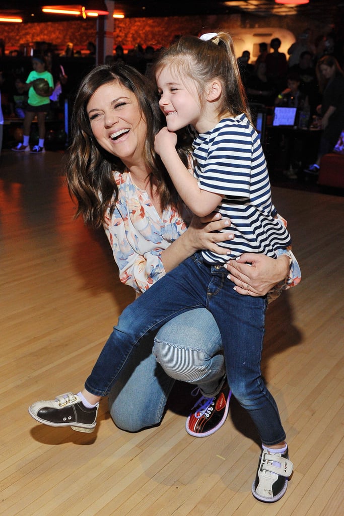 Tiffani Thiessen and Daughter at Bowling Event in LA 2016