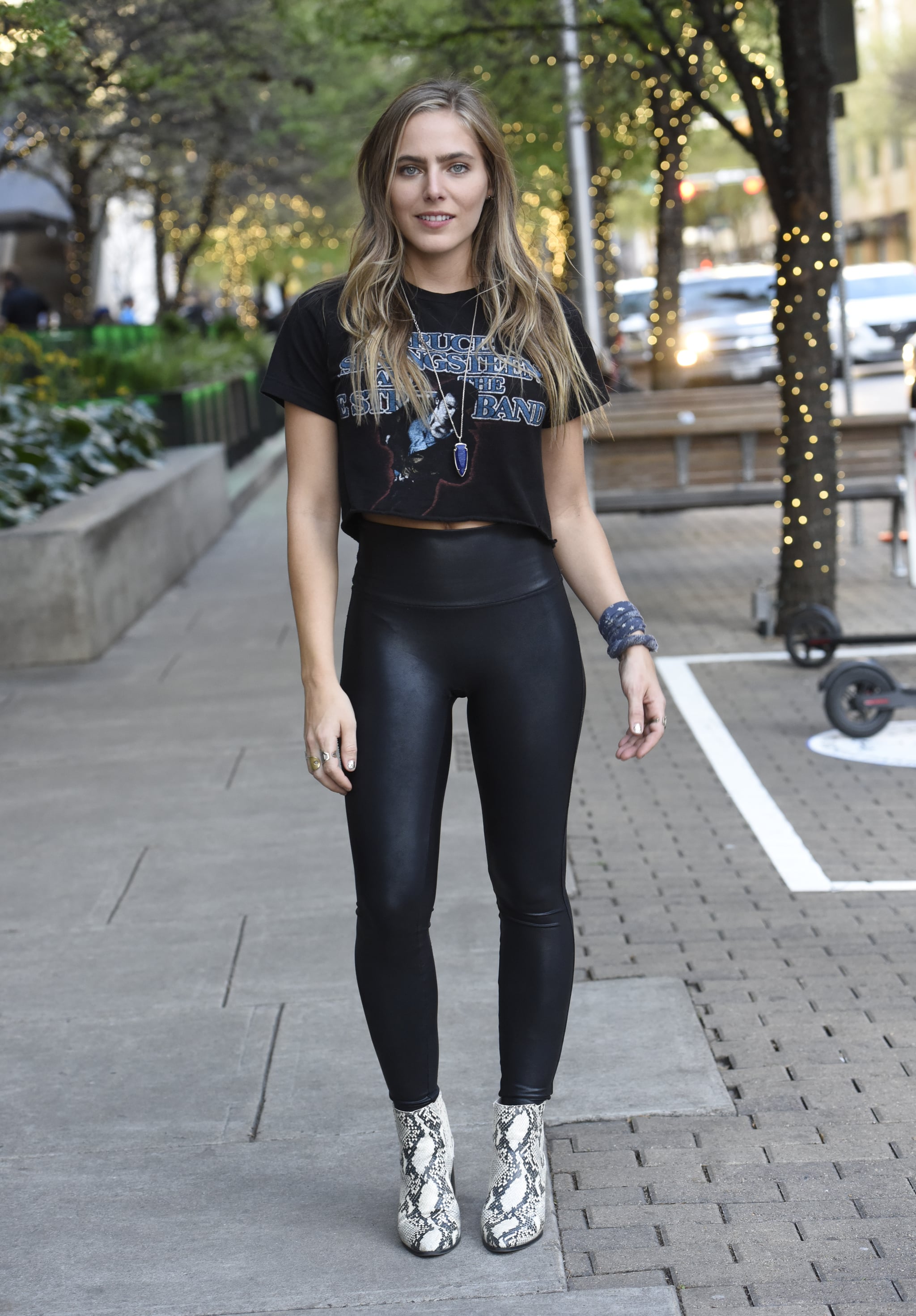 Add a Rock Chick Tee and Snakeskin Boots, 27 Looks That Will Convince You  to Wear Leggings Outside the Gym