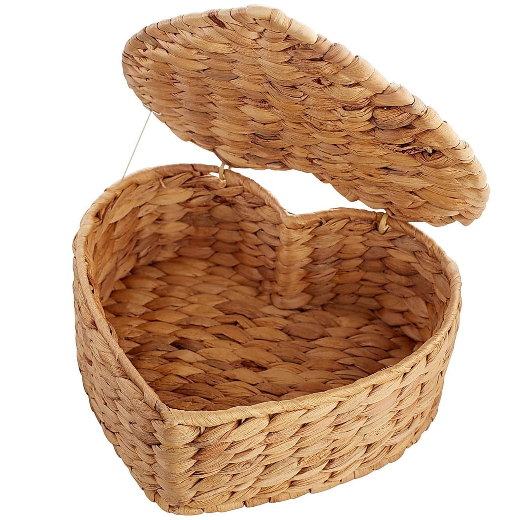 Natural Wicker Petite Heart Box