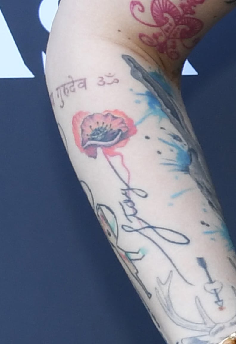 Paris Jackson's "Stay" Flower Arm Tattoo