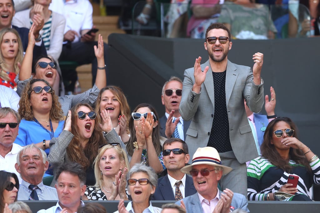 Justin Timberlake and Jessica Biel at Wimbledon July 2018