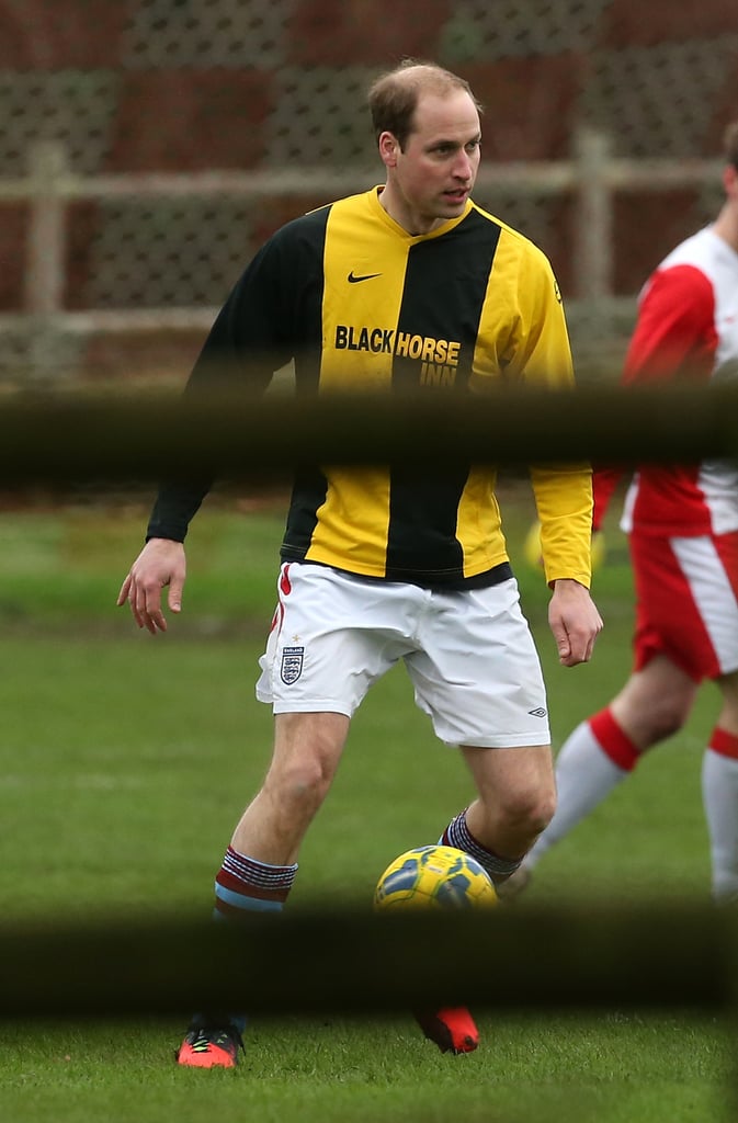 Prince William and Prince Harry Play Soccer December 2015