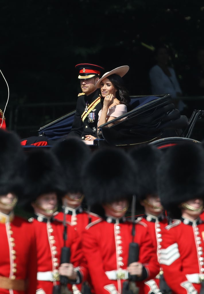 Prince Harry and Meghan Markle at Trooping the Colour 2018