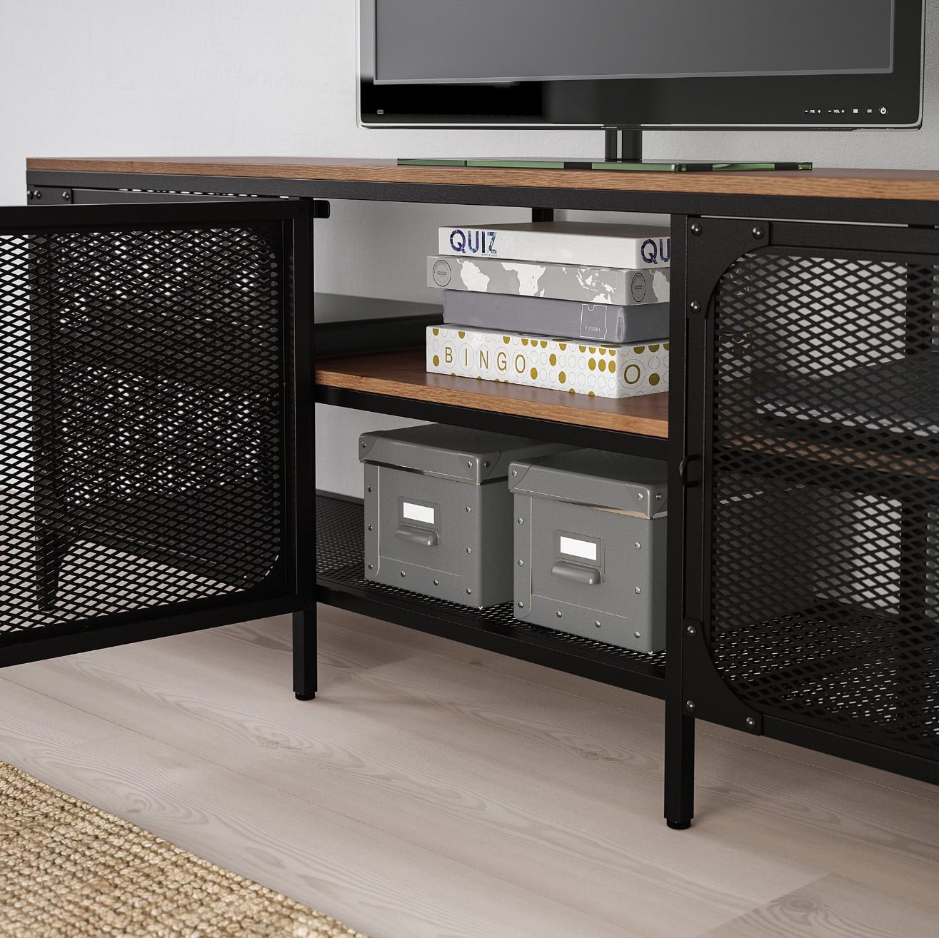 Ikea tv new arrivals unit fjallbo
