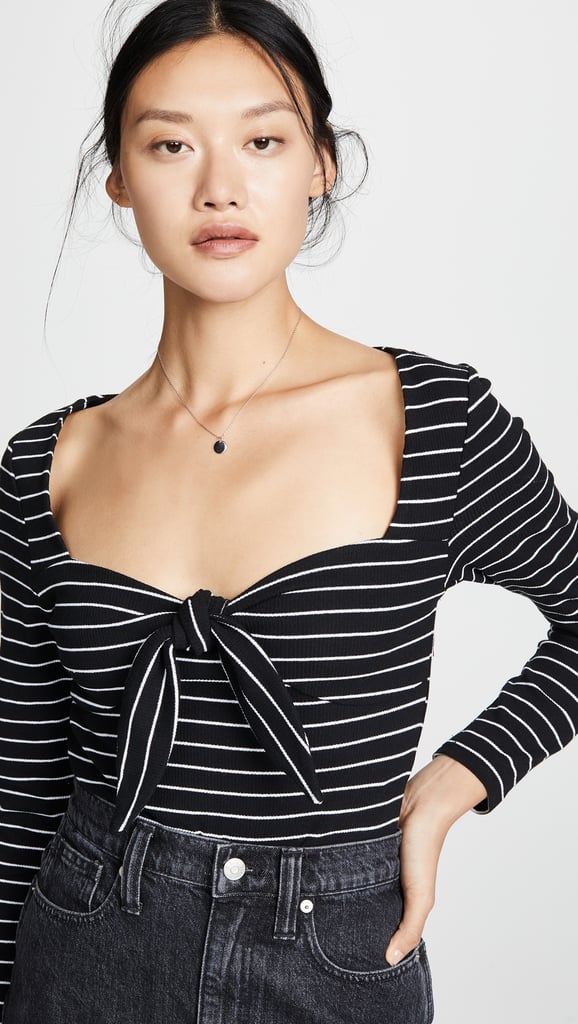 MINKPINK Morgan Stripe Ribbed Top