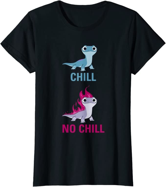 A Real Mood: Disney Frozen 2 Salamander Chill vs No Chill T-Shirt