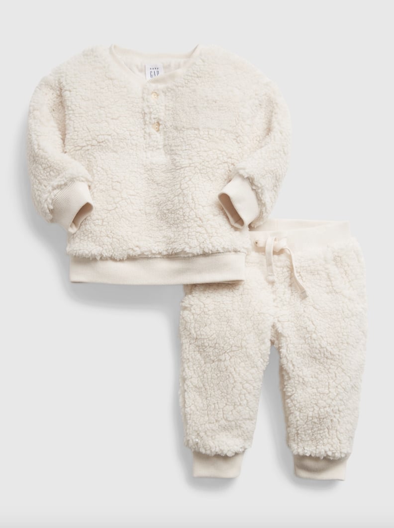 Gap Baby Sherpa Henley 2-Piece Outfit Set
