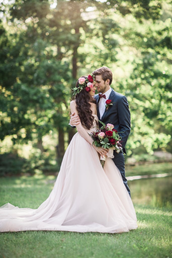 Woodsy Pink Bohemian Wedding