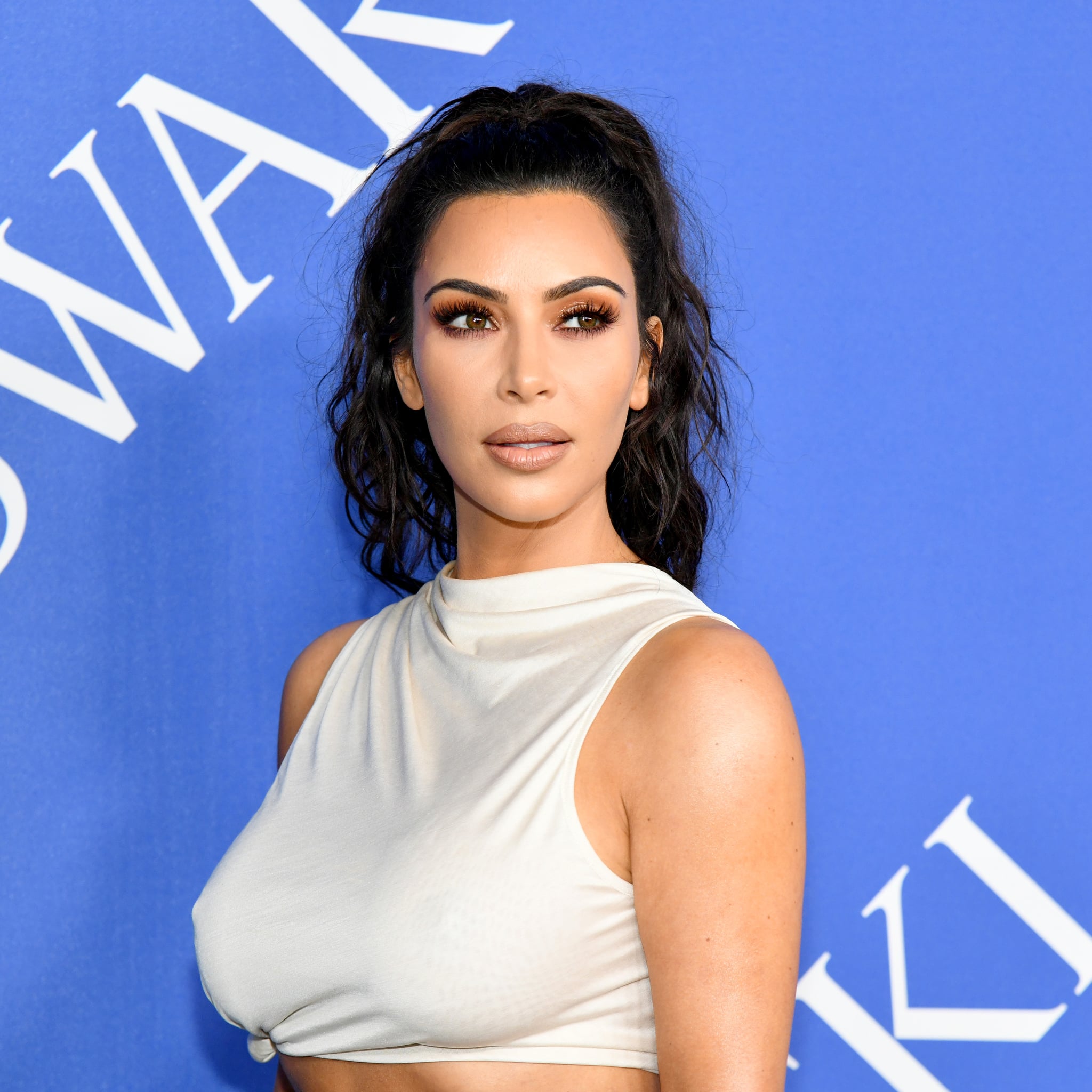 Exclusive: See Kim Kardashian's Lamborghini Wrapped in SKIMS Cozy Fabric