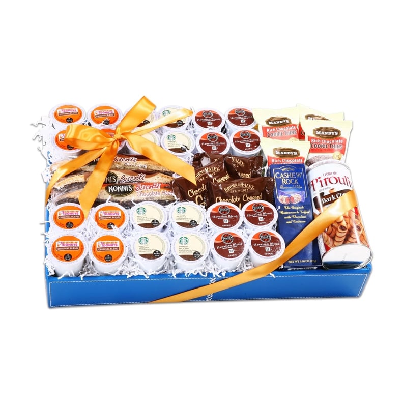 Alder Creek Gifts Keurig K-Cup Pods Medium Roast Sampler Christmas Gift Basket