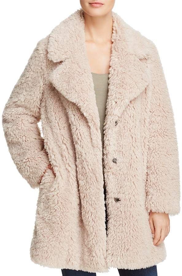 Sage Collective Faux Fur Teddy Coat