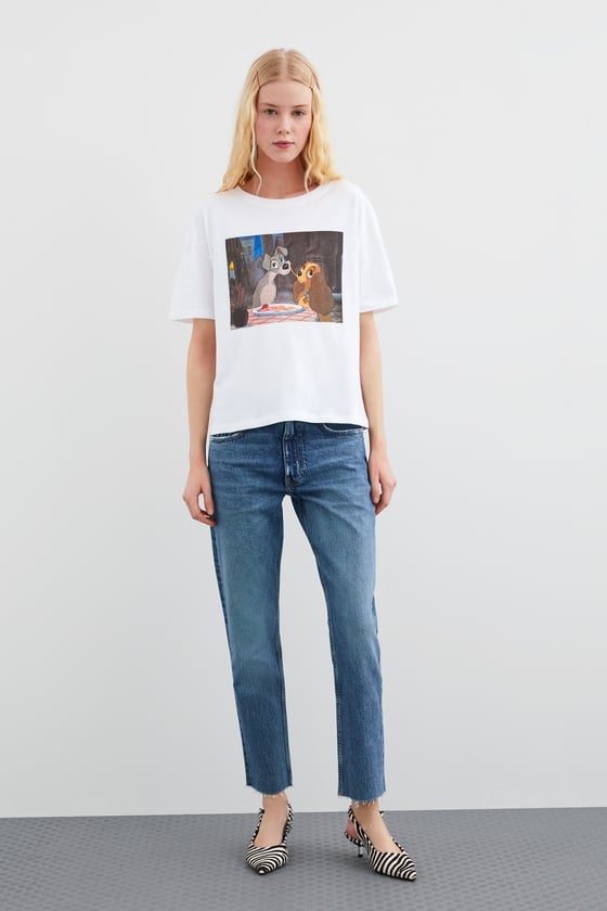 lady and the tramp t shirt zara
