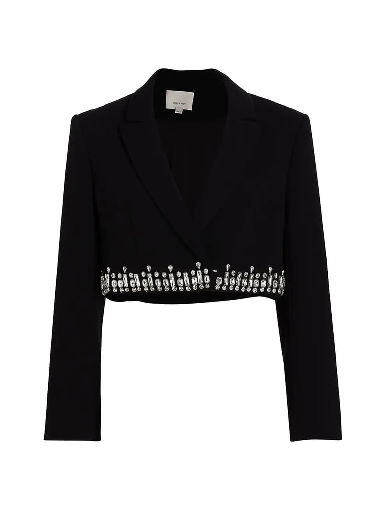 Cinq à Sept Kenza Embellished Cropped Blazer