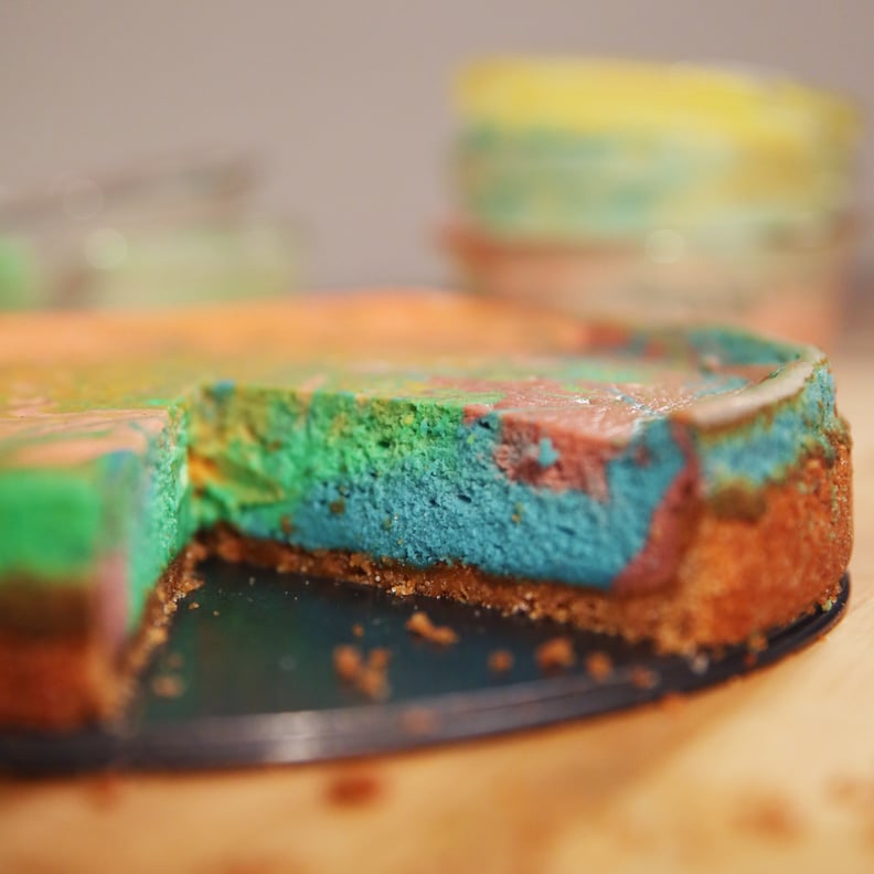 Pastel Tie-Dye Cheesecake