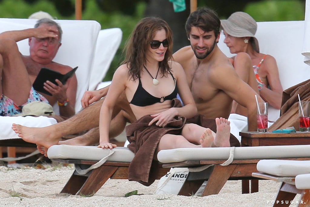 Emma Watson in a Bikini With Boyfriend Matthew Janney