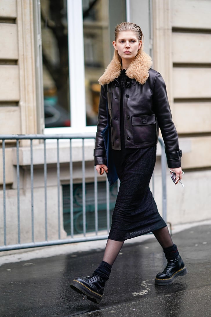 Wear Them With a Shearling-Collar Leather Jacket | How to Wear Doc